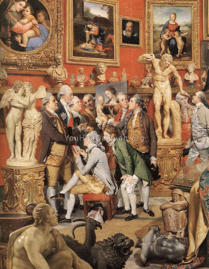 The Tribuna of the Uffizi-detail - 约翰·佐法尼